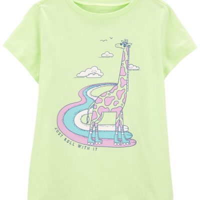 Green Kid Giraffe Graphic Tee | carters.com