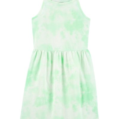 Green Kid Tie-Dye Tank Dress | carters.com
