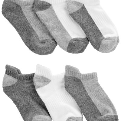 Grey Kid 6-Pack Ankle Socks | carters.com