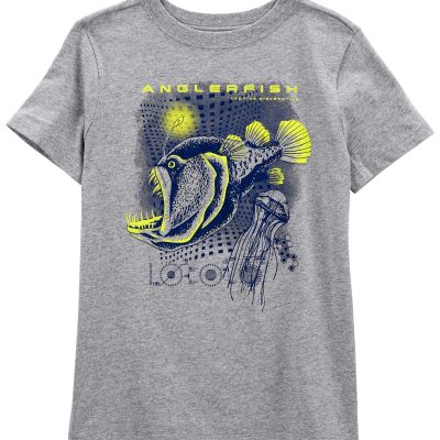 Grey Kid Anglerfish Graphic Tee | carters.com