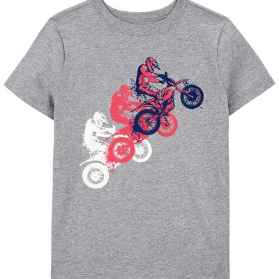 Grey Kid Dirt Bike Graphic Tee | carters.com