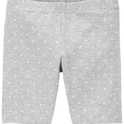 Grey Kid Polka Dot Bike Shorts | carters.com