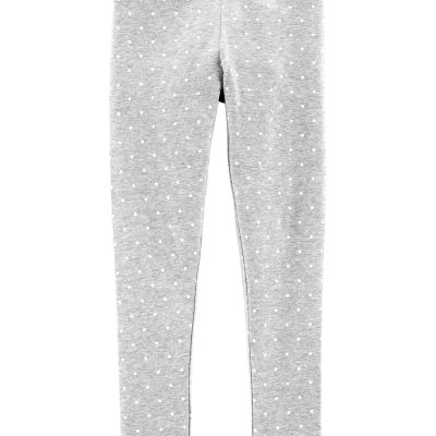 Heather Kid Polka Dot Leggings | carters.com