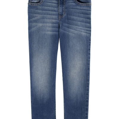 Indigo Kid Medium Blue Wash Straight-Leg Jeans | carters.com