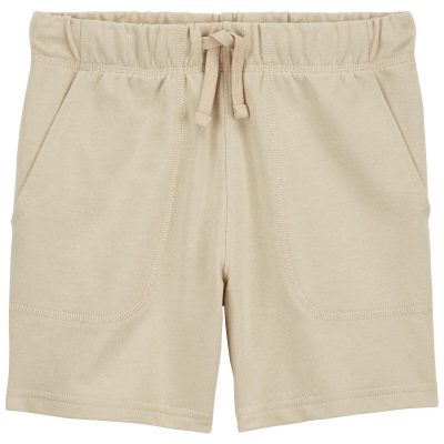 Khaki Kid Pull-On Cotton Shorts | carters.com