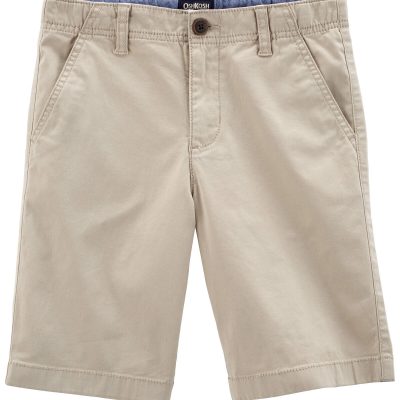 Khaki Kid Stretch Chino Shorts | carters.com