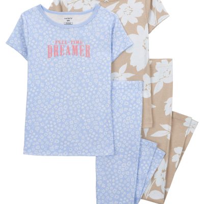 Multi Kid 4-Piece Floral 100% Snug Fit Cotton Pajamas | carters.com