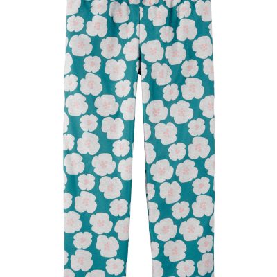 Multi Kid Floral Pull-On Fleece Pajama Pants | carters.com