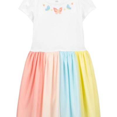 Multi Kid Rainbow Tutu Dress | carters.com