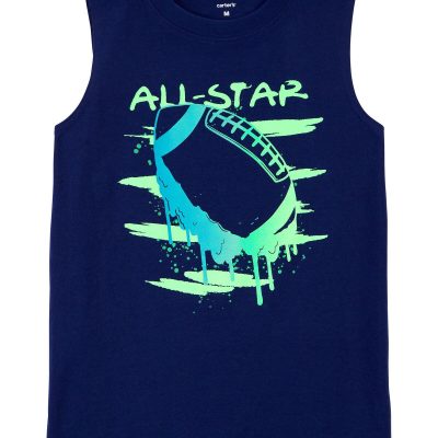 Navy Kid Football Tank | carters.com