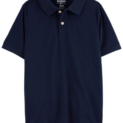 Navy Kid Navy Piqué Polo Shirt | carters.com