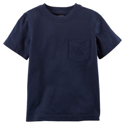 Navy Kid Pocket Jersey Tee | carters.com