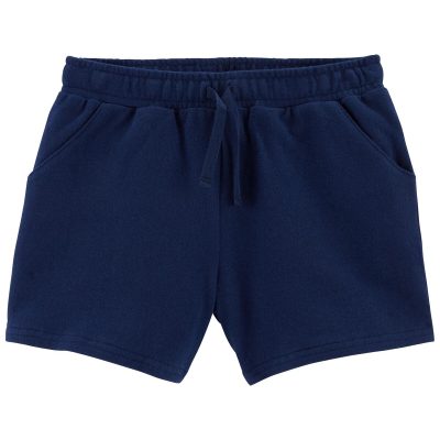 Navy Kid Pull-On French Terry Shorts | carters.com