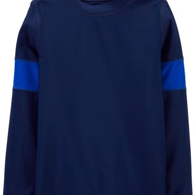 Navy Kid Sleeve Striped Rashguard | carters.com