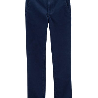 Navy Kid Slim Tapered Chino Pants | carters.com