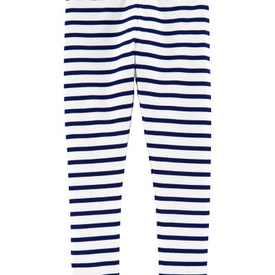 Navy/White Kid Striped Leggings | carters.com