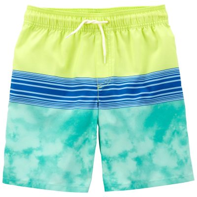 Neon Kid Colorblock Swim Trunks | carters.com