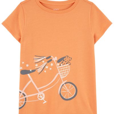 Orange Kid Bike Graphic Tee | carters.com