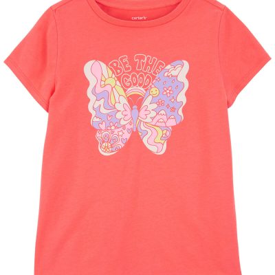 Orange Kid Butterfly Graphic Tee | carters.com