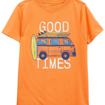 Orange Kid Good Times Graphic Tee | carters.com