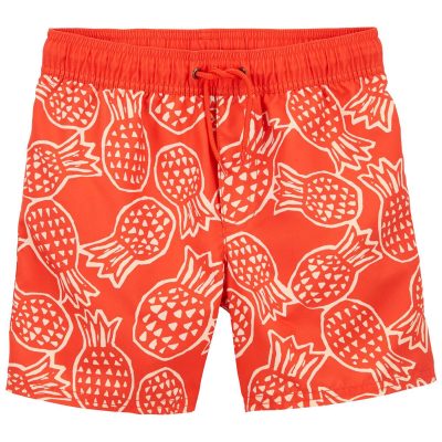 Orange Kid Pineapple Swim Trunks | carters.com