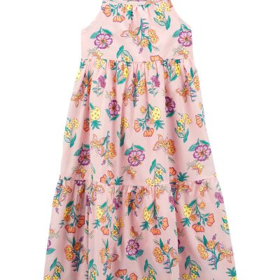 Pink Kid Floral Lawn Dress | carters.com