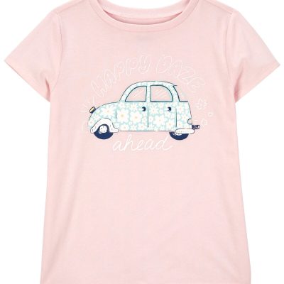 Pink Kid Punch Buggy Graphic Tee | carters.com