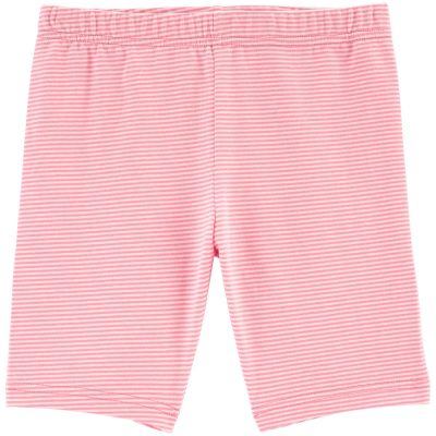 Pink Kid Striped Bike Shorts | carters.com