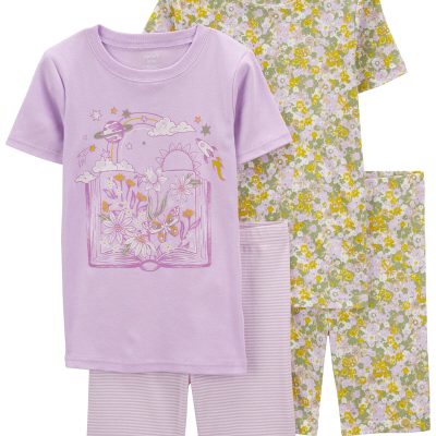 Purple Kid 2-Pack Floral Pajamas Set | carters.com