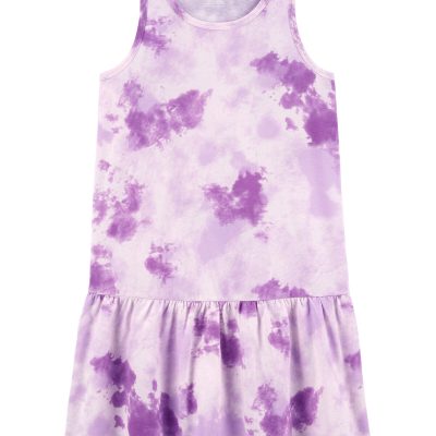 Purple Kid Tie-Dye Tank Dress | carters.com