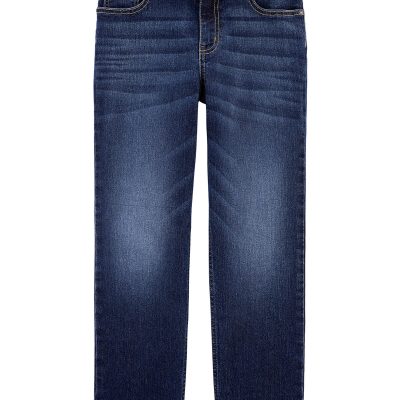 Rail Tie True Blue Kid Dark Wash Relaxed-Fit Classic Jeans | carters.com