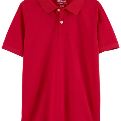 Red Kid Red Piqué Polo Shirt | carters.com