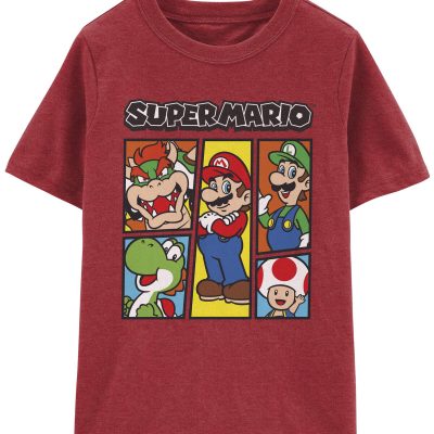 Red Kid Super Mario Bros Tee | carters.com