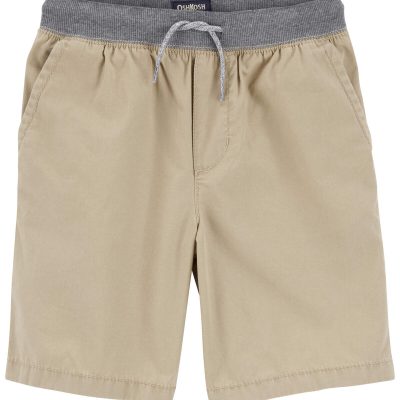 Tan Kid Drawsting Chino Shorts | carters.com