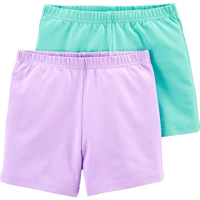 Turquoise/Purple Kid 2-Pack Tumbling Shorts | carters.com