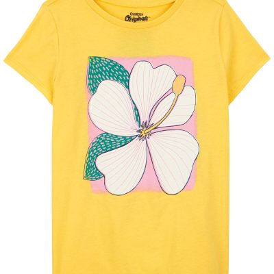 Yellow Kid Flower Graphic Tee | carters.com