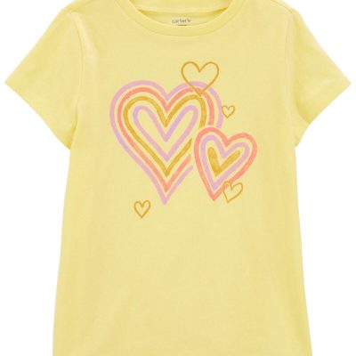 Yellow Kid Heart Graphic Tee | carters.com